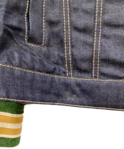 DSQUARED2（ディースクエアード）DSQUARED2 (ディースクエアード) 切り替えデニムジャケット インディゴ サイズ:46の古着・服飾アイテム