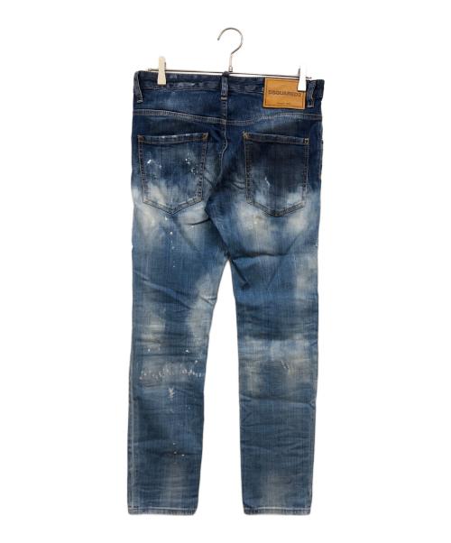 DSQUARED2（ディースクエアード）DSQUARED2 (ディースクエアード) SKATER JEAN インディゴ サイズ:44の古着・服飾アイテム