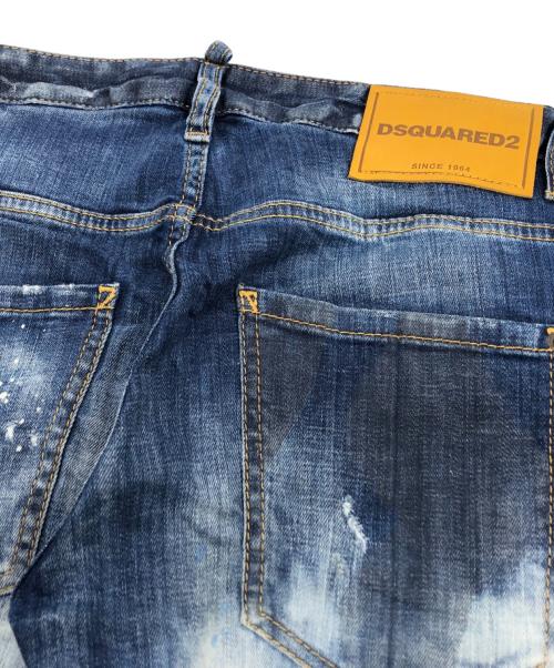 DSQUARED2（ディースクエアード）DSQUARED2 (ディースクエアード) SKATER JEAN インディゴ サイズ:44の古着・服飾アイテム