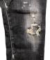中古・古着 DSQUARED2 (ディースクエアード) WORKED WASH SKATER JEAN ブラック サイズ:44：10000円