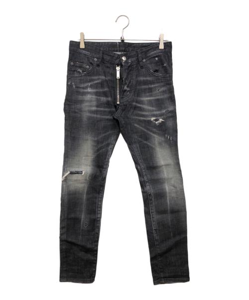 DSQUARED2（ディースクエアード）DSQUARED2 (ディースクエアード) SKATER JEAN ブラック サイズ:44の古着・服飾アイテム