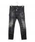 DSQUARED2（ディースクエアード）の古着「SKATER JEAN」｜ブラック