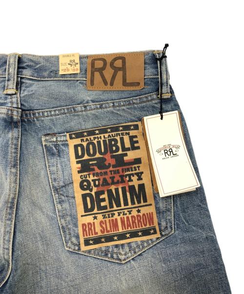 RRL（ダブルアールエル）RRL (ダブルアールエル) ダメージ加工テーパードデニムパンツ インディゴ サイズ:29×30の古着・服飾アイテム