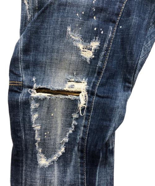 DSQUARED2（ディースクエアード）DSQUARED2 (ディースクエアード) TIDY BIKER JEAN インディゴ サイズ:44の古着・服飾アイテム