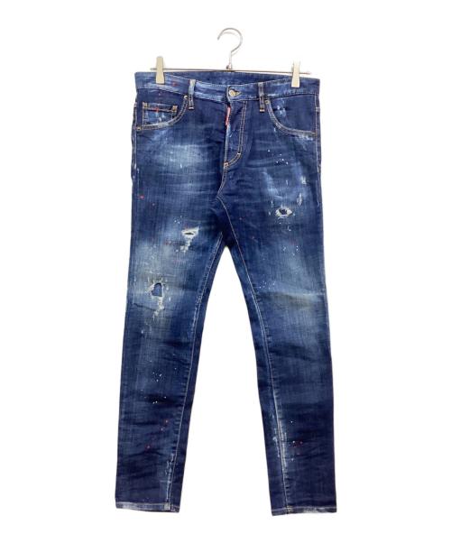 DSQUARED2（ディースクエアード）DSQUARED2 (ディースクエアード) Skinny Dan Jean インディゴ サイズ:44の古着・服飾アイテム