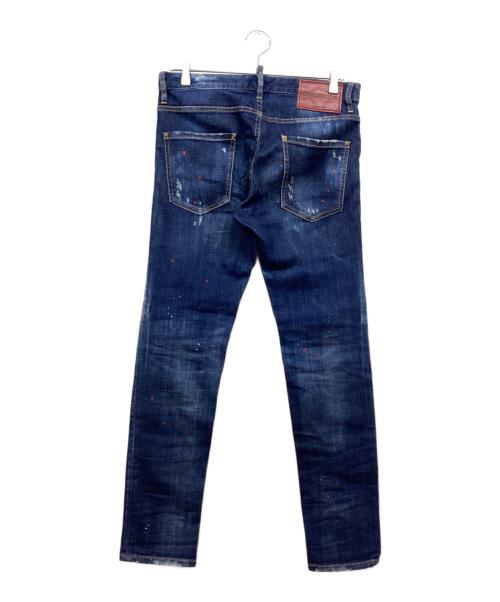 DSQUARED2（ディースクエアード）DSQUARED2 (ディースクエアード) Skinny Dan Jean インディゴ サイズ:44の古着・服飾アイテム