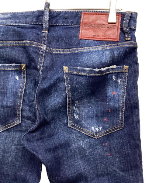 DSQUARED2（ディースクエアード）DSQUARED2 (ディースクエアード) Skinny Dan Jean インディゴ サイズ:44の古着・服飾アイテム