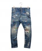 DSQUARED2ディースクエアード）の古着「Baby Print Sexy Twist Jeans」｜インディゴ