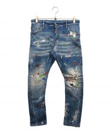 DSQUARED2（ディースクエアード）の古着「Baby Print Sexy Twist Jeans」｜インディゴ