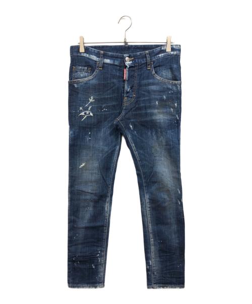 DSQUARED2（ディースクエアード）DSQUARED2 (ディースクエアード) Skater Jean インディゴ サイズ:44の古着・服飾アイテム