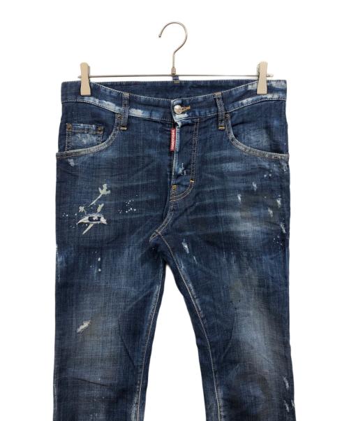 DSQUARED2（ディースクエアード）DSQUARED2 (ディースクエアード) Skater Jean インディゴ サイズ:44の古着・服飾アイテム