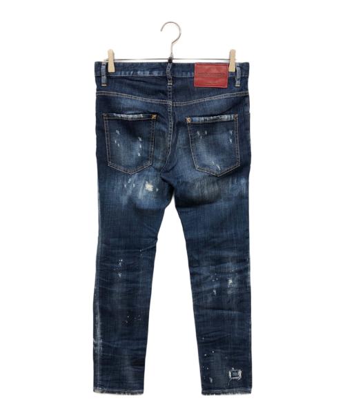 DSQUARED2（ディースクエアード）DSQUARED2 (ディースクエアード) Skater Jean インディゴ サイズ:44の古着・服飾アイテム