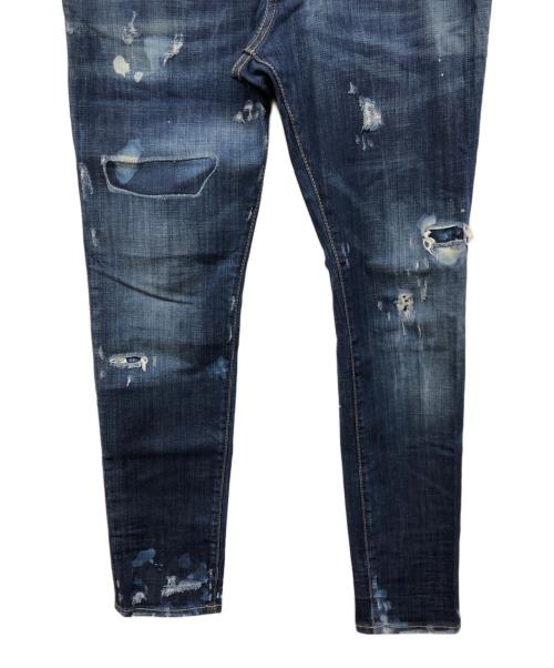 DSQUARED2（ディースクエアード）DSQUARED2 (ディースクエアード) スキニーデニムパンツ インディゴ サイズ:44の古着・服飾アイテム