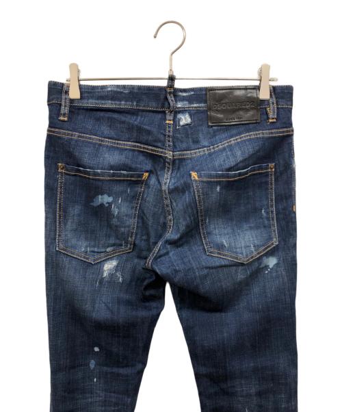 DSQUARED2（ディースクエアード）DSQUARED2 (ディースクエアード) スキニーデニムパンツ インディゴ サイズ:44の古着・服飾アイテム
