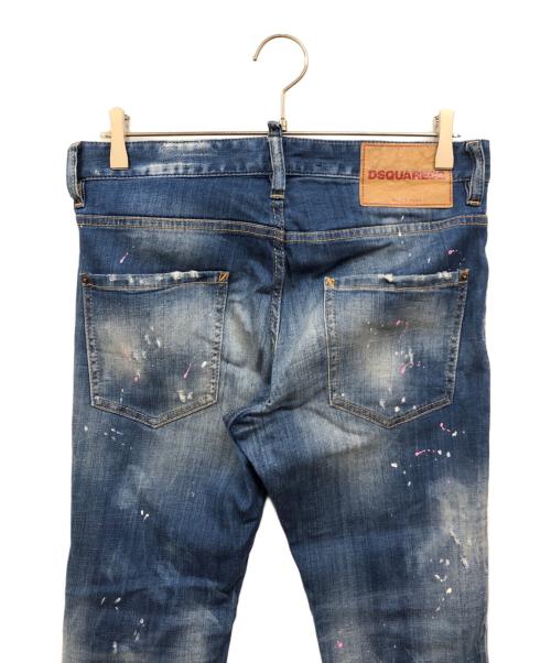 DSQUARED2（ディースクエアード）DSQUARED2 (ディースクエアード) リペア加工 デニムパンツ インディゴ サイズ:44の古着・服飾アイテム