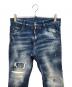 DSQUARED2 (ディースクエアード) リペア加工 デニムパンツ インディゴ サイズ:44：10000円