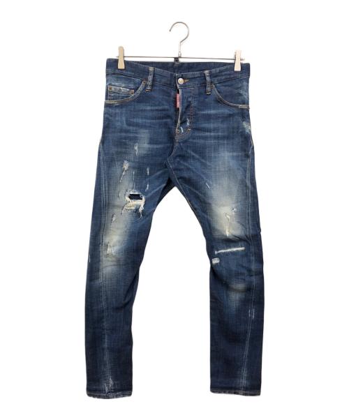 DSQUARED2（ディースクエアード）DSQUARED2 (ディースクエアード) Sexy Twist Jean インディゴ サイズ:44の古着・服飾アイテム