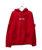 SUPREMEシュプリーム）の古着「Bandana Box Logo Hooded Sweatshirt」｜レッド