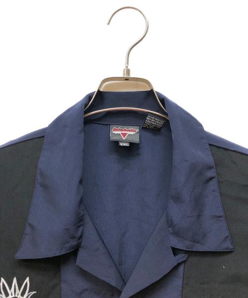 HARLEY-DAVIDSON（ハーレーダビッドソン）HARLEY-DAVIDSON (ハーレーダビッドソン) 半袖ワークシャツ ネイビー サイズ:XXLの古着・服飾アイテム