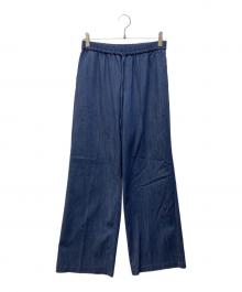 green label relaxing（グリーンレーベルリラクシング）の古着「ニーハイフレアパンツ デニム 2 ストレッチ」｜インディゴ