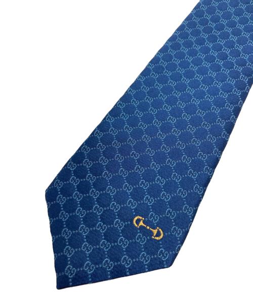 GUCCI（グッチ）GUCCI (グッチ) GGジャカードネクタイ ブルー サイズ:表記無し 未使用品の古着・服飾アイテム