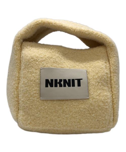 NKNIT（ンニット）NKNIT (ンニット) cube KNIT bag イエローの古着・服飾アイテム