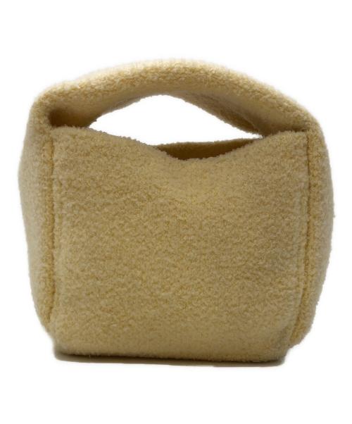 NKNIT（ンニット）NKNIT (ンニット) cube KNIT bag イエローの古着・服飾アイテム