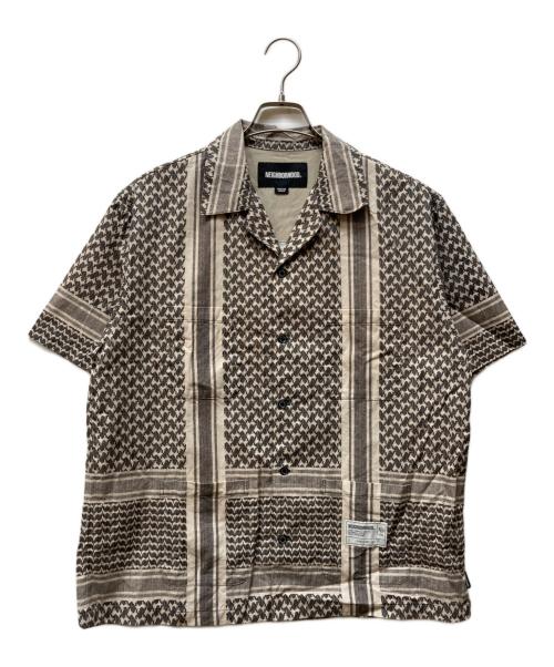 NEIGHBORHOOD（ネイバーフッド）NEIGHBORHOOD (ネイバーフッド) SHEMAGH PATTERN SHIRT SS ブラック サイズ:Mの古着・服飾アイテム