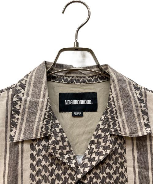 NEIGHBORHOOD（ネイバーフッド）NEIGHBORHOOD (ネイバーフッド) SHEMAGH PATTERN SHIRT SS ブラック サイズ:Mの古着・服飾アイテム