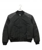 G-STAR RAWジースターロゥ）の古着「Varsity Leather Jacket」｜ブラック