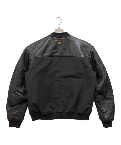 G-STAR RAW（ジースターロゥ）G-STAR RAW (ジースターロゥ) Varsity Leather Jacket ブラック サイズ:Mの古着・服飾アイテム