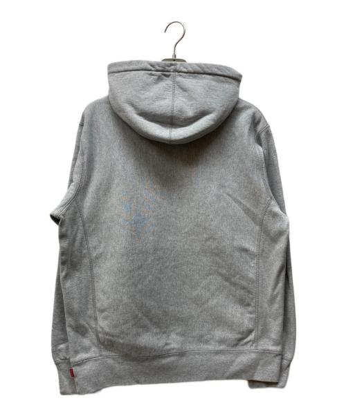 SUPREME（シュプリーム）Supreme (シュプリーム) Micro Logo Hooded Sweatshirt グレー サイズ:Lの古着・服飾アイテム