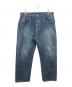 A.PRESSE（アプレッセ）の古着「Washed Denim Wide Pants」｜ブルー