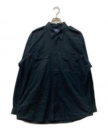 POLO RALPH LAUREN（ポロ・ラルフローレン）の古着「サファリシャツ」｜ブラック