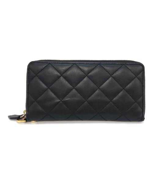NEXUSVII（ネクサスセブン）NEXUSVII (ネクサスセブン) ITTI (イッチ) C Quilted Long Wallet ブラックの古着・服飾アイテム
