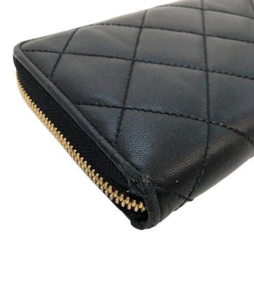 NEXUSVII（ネクサスセブン）NEXUSVII (ネクサスセブン) ITTI (イッチ) C Quilted Long Wallet ブラックの古着・服飾アイテム
