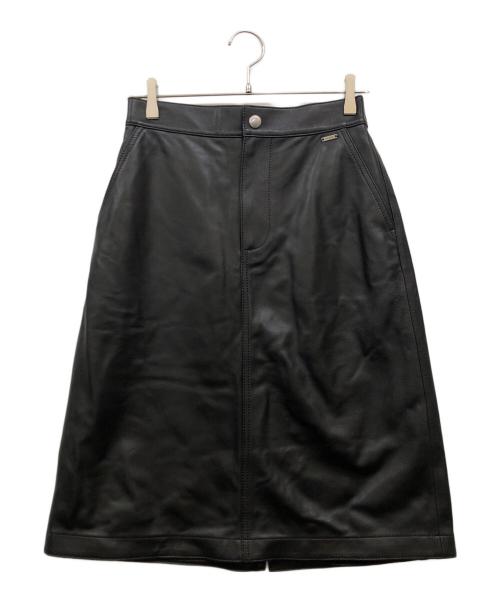 COACH（コーチ）COACH (コーチ) レザー Aライン スカート サイズ:Sの古着・服飾アイテム