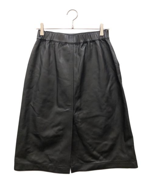 COACH（コーチ）COACH (コーチ) レザー Aライン スカート サイズ:Sの古着・服飾アイテム