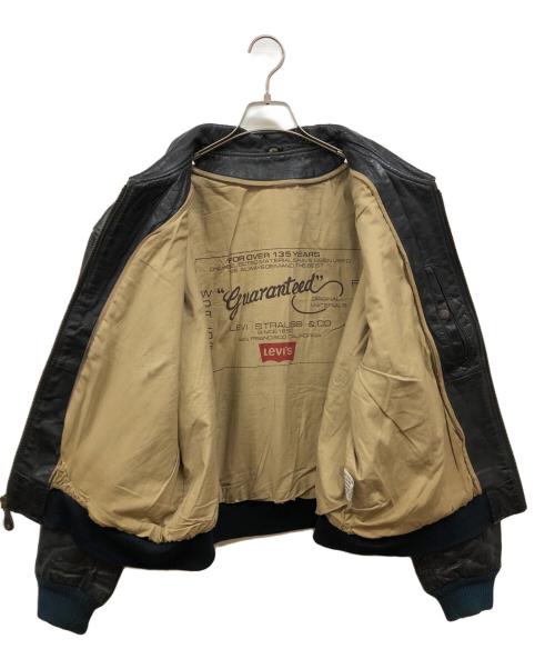 LEVI'S（リーバイス）LEVI'S (リーバイス) レザージャケット ブラック サイズ:Mの古着・服飾アイテム