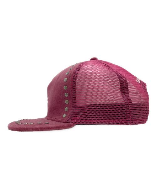 SUPREME（シュプリーム）Supreme (シュプリーム) Studded Velvet Mesh Back 5-Panel ピンクの古着・服飾アイテム