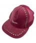 Supreme（シュプリーム）の古着「Studded Velvet Mesh Back 5-Panel」｜ピンク