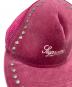 中古・古着 Supreme (シュプリーム) Studded Velvet Mesh Back 5-Panel ピンク：8000円