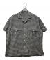 Porter Classic（ポータークラシック）の古着「Keruac Linen GINGHAM CHECK SHIRT」｜ブラック×ホワイト