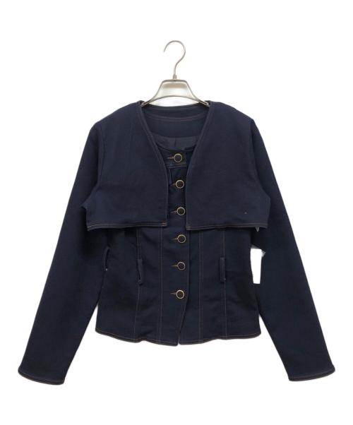 belear mimi（ベリアー ミミ）BELEAR MIMI (ベリアー ミミ) 2 peace denim tops インディゴ サイズ:FREEの古着・服飾アイテム