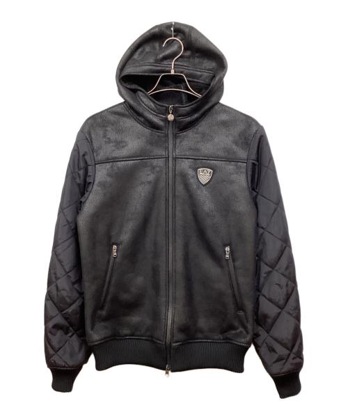 EMPORIO ARMANI（エンポリオ アルマーニ）EMPORIO ARMANI (エンポリオ アルマーニ) Cappuccio Blouson Jacket ブラック サイズ:Mの古着・服飾アイテム