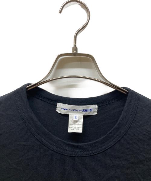 COMME des GARCONS SHIRT（コムデギャルソンシャツ）COMME des GARCONS SHIRT (コムデギャルソンシャツ) 半袖カットソー ブラック サイズ:XLの古着・服飾アイテム