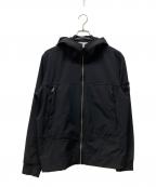 STONE ISLANDストーンアイランド）の古着「ソフトシェル フーデッド ジャケット」｜ブラック