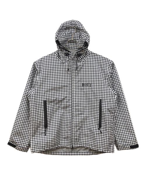 BoTT（ボット）BoTT (ボット) Gingham Shell Jacket ホワイト×ブラック サイズ:Lの古着・服飾アイテム
