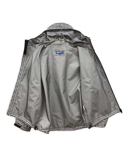 BoTT（ボット）BoTT (ボット) Gingham Shell Jacket ホワイト×ブラック サイズ:Lの古着・服飾アイテム