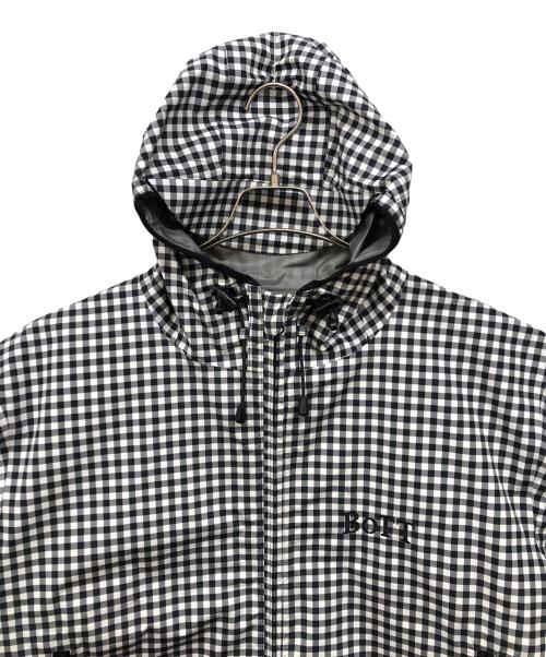 BoTT（ボット）BoTT (ボット) Gingham Shell Jacket ホワイト×ブラック サイズ:Lの古着・服飾アイテム